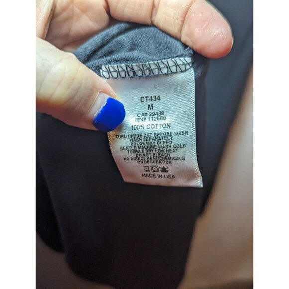 Miss Me Raw Edge Black Tank Women's Size Medium Oversized - Picture 9 of 13